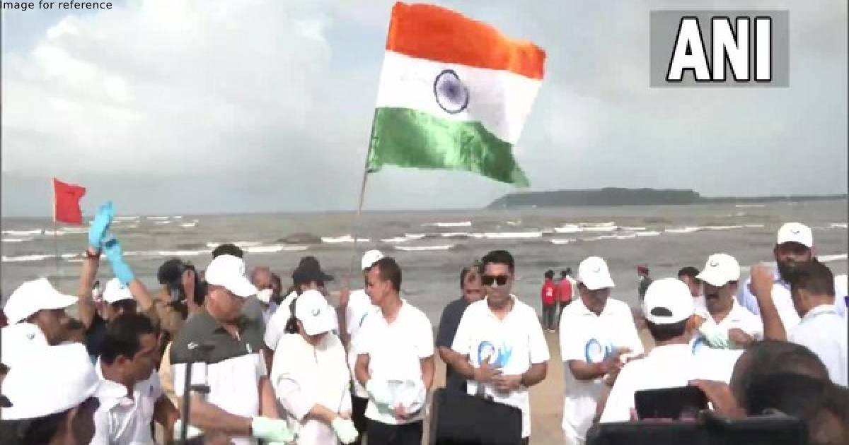 Goa CM Pramod Sawant organised cleanliness drive under 'Clean Coast, Safe Sea' programme today